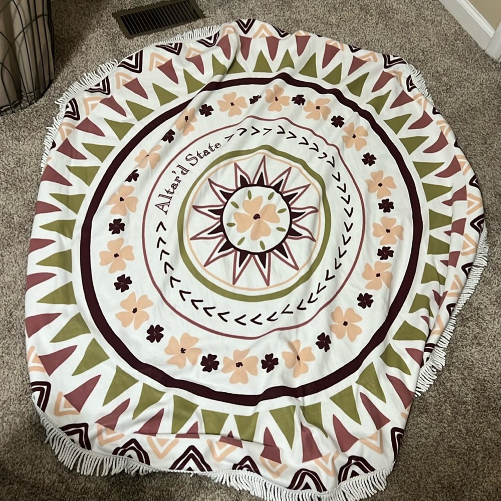 Altar’d State Round Beach Towel